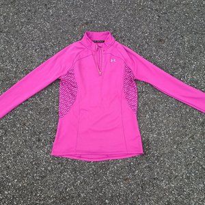 Under Armour women's SMALL All Season zip workout shirt long sleeve zip womens